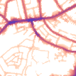 Daytime road noise heatmap for TW7 6NY