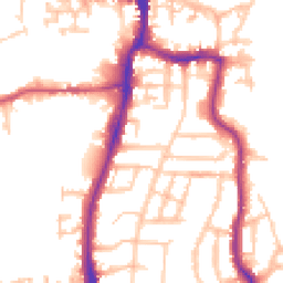 Daytime road noise heatmap for TW7 7EX