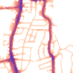 Daytime road noise heatmap for TW7 7HS