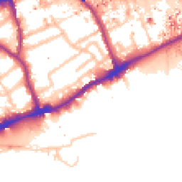 Daytime road noise heatmap for TW8 0AJ