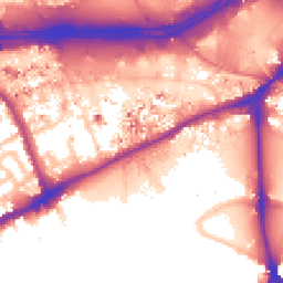 Daytime road noise heatmap for TW8 0AX