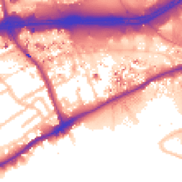 Daytime road noise heatmap for TW8 0BJ