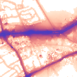 Daytime road noise heatmap for TW8 0BW