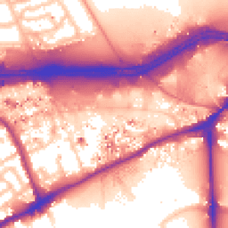 Daytime road noise heatmap for TW8 0DE