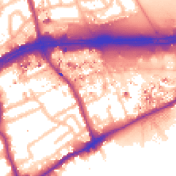 Daytime road noise heatmap for TW8 0LU