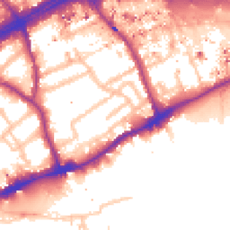 Daytime road noise heatmap for TW8 0NW