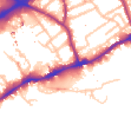 Daytime road noise heatmap for TW8 8AH