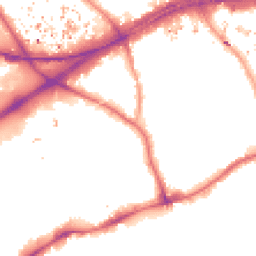 Night-time road noise heatmap for TW8 8DP