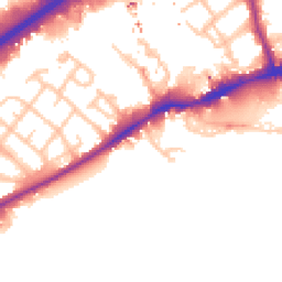 Daytime road noise heatmap for TW8 8JD