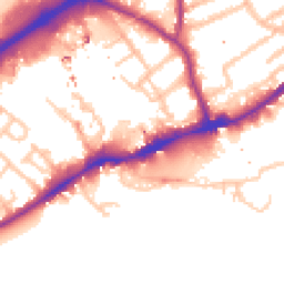 Daytime road noise heatmap for TW8 8LD