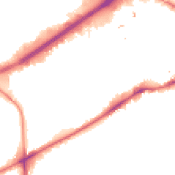 Night-time road noise heatmap for TW8 8NQ