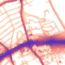 Daytime road noise heatmap for TW8 9PZ