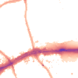 Night-time road noise heatmap for TW8 9PZ