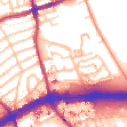 Daytime road noise heatmap for TW8 9QD