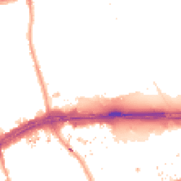 Night-time road noise heatmap for TW8 9QQ