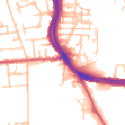 Daytime road noise heatmap for UB10 0AA