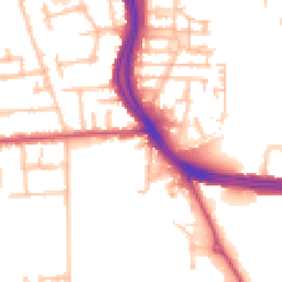 Daytime road noise heatmap for UB10 0AU