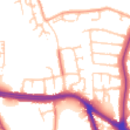 Daytime road noise heatmap for UB10 0BA