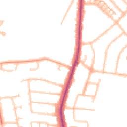 Daytime road noise heatmap for UB10 0BJ