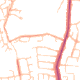 Daytime road noise heatmap for UB10 0BS
