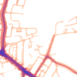 Daytime road noise heatmap for UB10 0DB