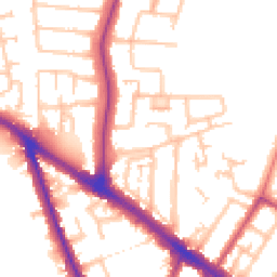 Daytime road noise heatmap for UB10 0DD