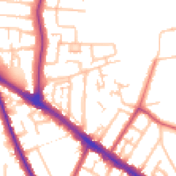 Daytime road noise heatmap for UB10 0DG