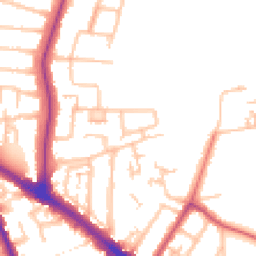 Daytime road noise heatmap for UB10 0DH
