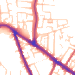 Daytime road noise heatmap for UB10 0EG