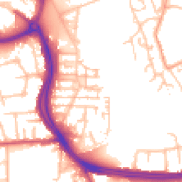 Daytime road noise heatmap for UB10 0GE