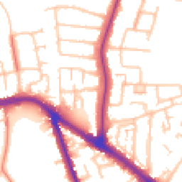 Daytime road noise heatmap for UB10 0HY