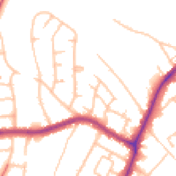 Daytime road noise heatmap for UB10 8BW