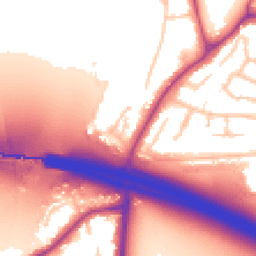 Daytime road noise heatmap for UB10 8DA