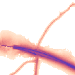 Night-time road noise heatmap for UB10 8DA