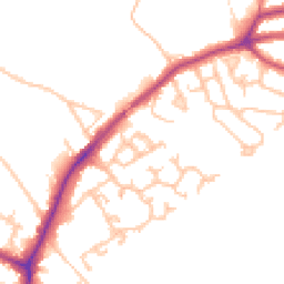 Daytime road noise heatmap for UB10 8FN