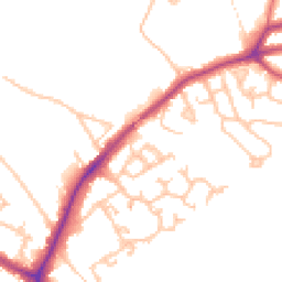 Daytime road noise heatmap for UB10 8FT