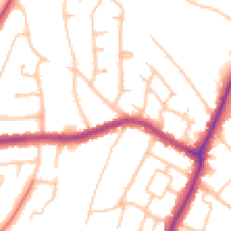 Daytime road noise heatmap for UB10 8SB