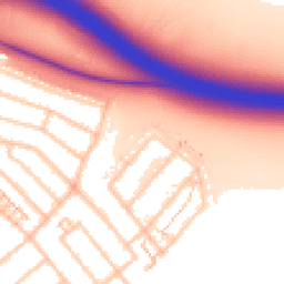 Daytime road noise heatmap for UB10 9ED