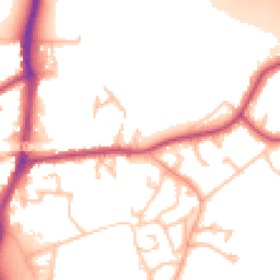 Daytime road noise heatmap for UB10 9NF