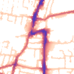 Daytime road noise heatmap for UB2 4AJ