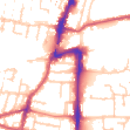 Daytime road noise heatmap for UB2 4AL