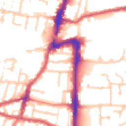Daytime road noise heatmap for UB2 4AP
