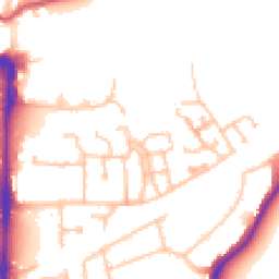 Daytime road noise heatmap for UB2 4AQ