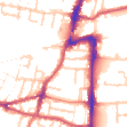 Daytime road noise heatmap for UB2 4AR