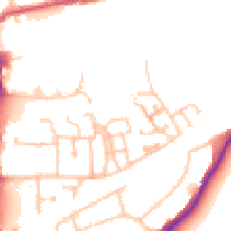 Daytime road noise heatmap for UB2 4AS