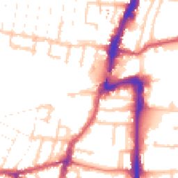 Daytime road noise heatmap for UB2 4BY