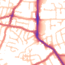 Daytime road noise heatmap for UB2 4DS