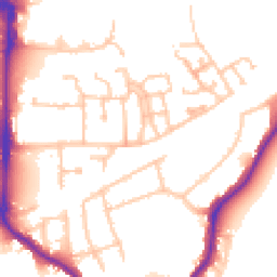 Daytime road noise heatmap for UB2 4GF