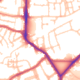 Daytime road noise heatmap for UB2 4JP