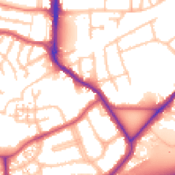 Daytime road noise heatmap for UB2 4JT